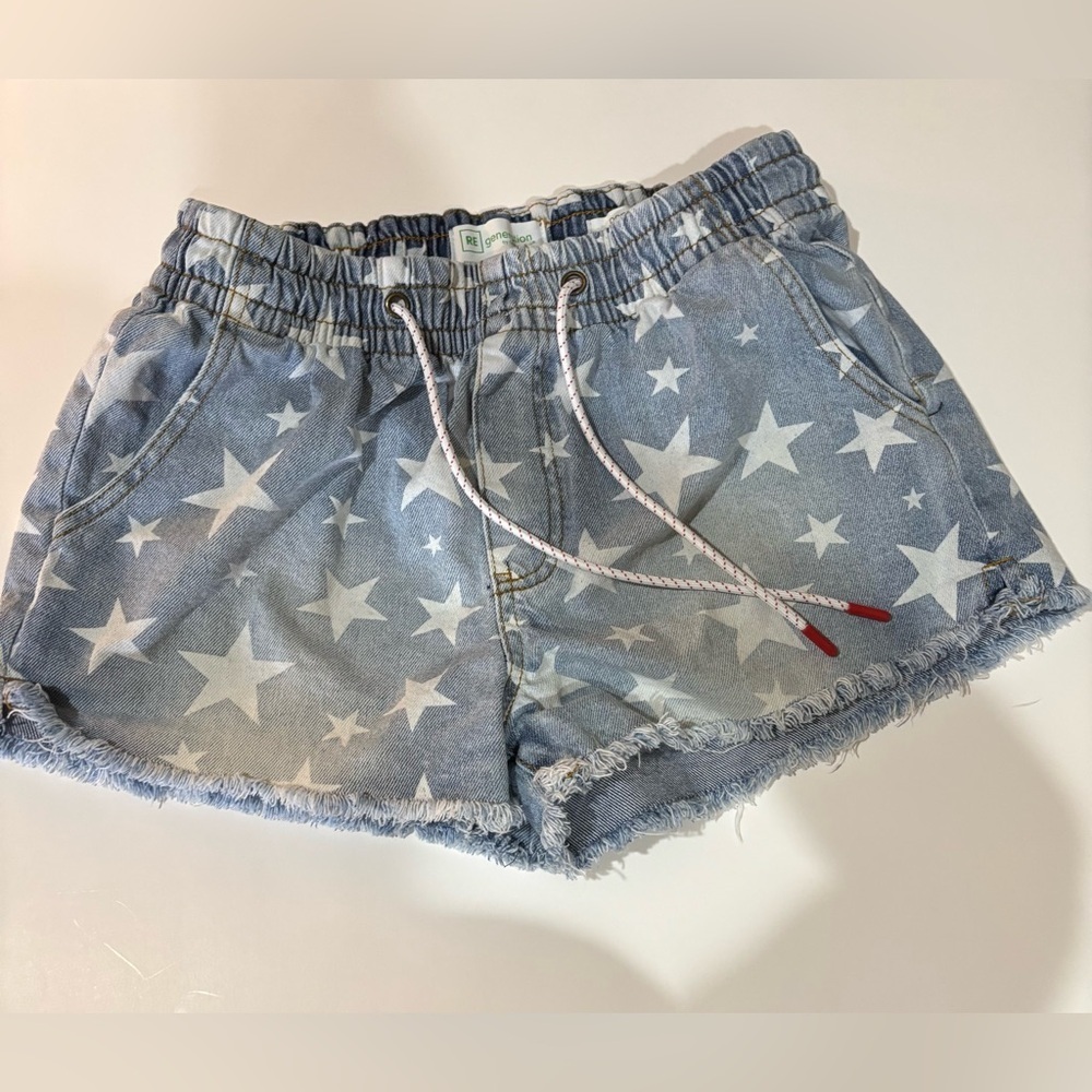 Blue Star-Patterned Women's Shorts
